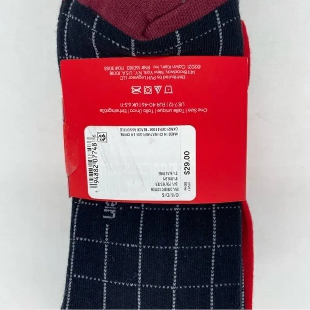 Calvin Klein Men's Combed Cotton Crew Socks 4 Pack New